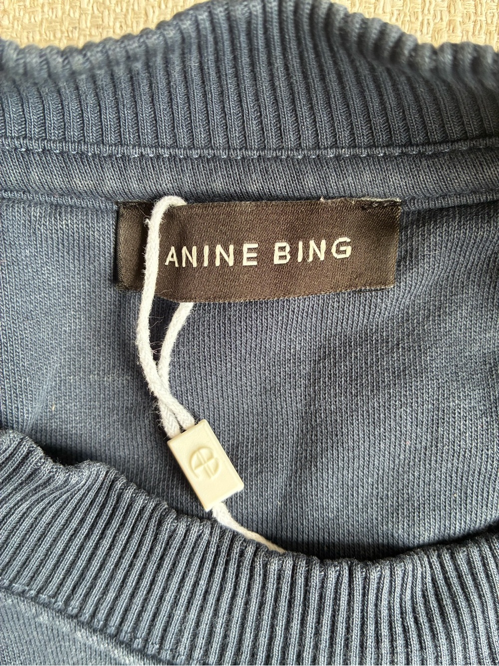 Anine Bing Sweatshirt Women’s XS Tyler Bing Sweatshirt in Navy - Picture 5 of 10